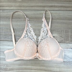Auden Pink Lace Detail Bra